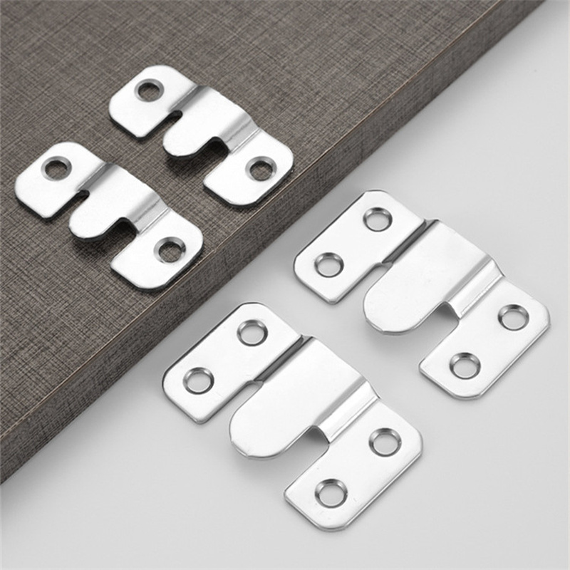 Furniture Hardware Photos - 12 stuks ijzeren roestvrijstalen inzetstuk hangende