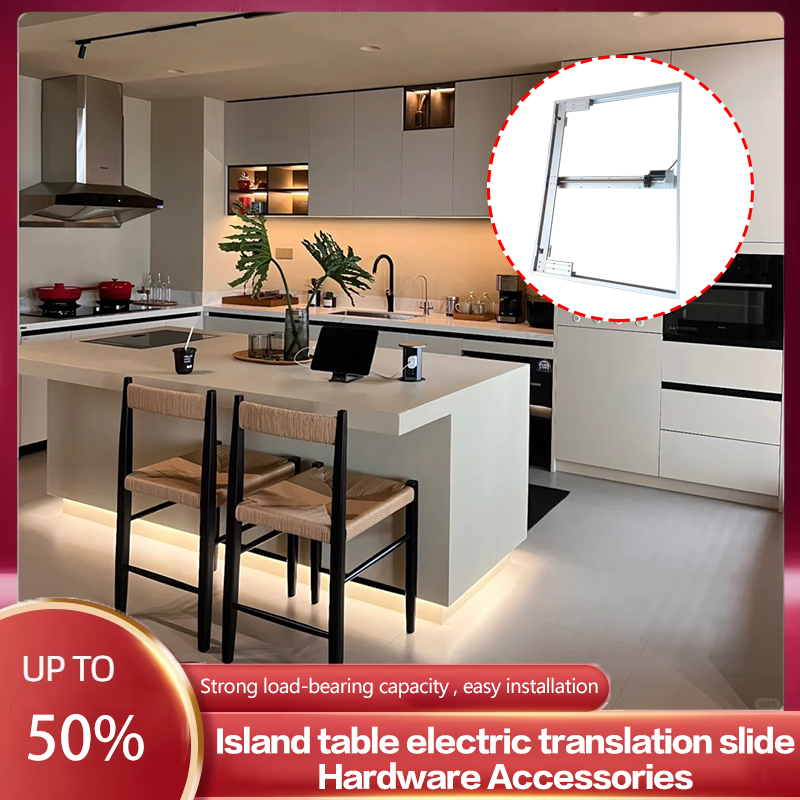 Furniture Hardware In China - Elektrische open keukentafel Telescopisch glijdende eiland