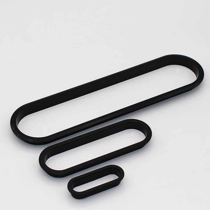 Furniture Hardware Outlet - 2-delige plastic tafelkabeldoorvoer ovale plug cover