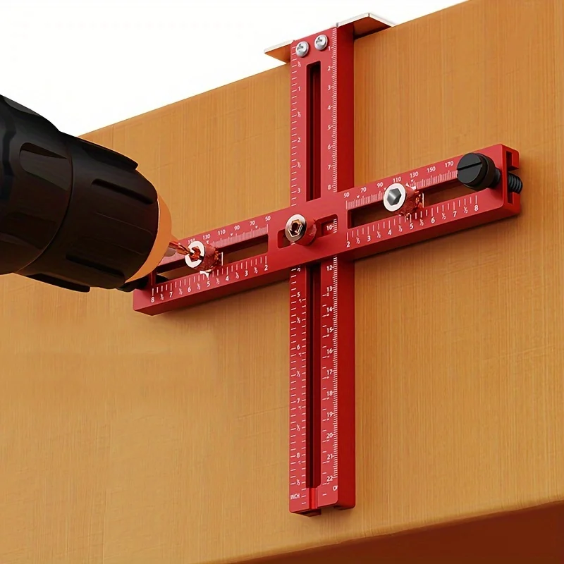 Furniture Joint Hardware - Aluminium kasthandgreep Jig Verstelbare punch-locator Gereedschap