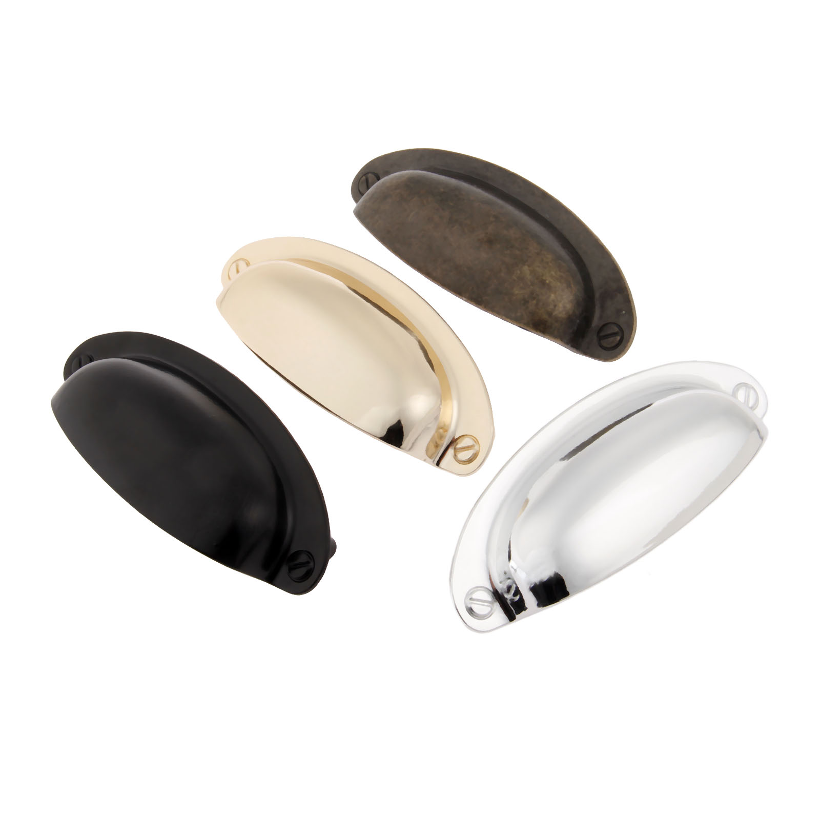 Furniture Hardware Black - 1Set 108Mm * 40Mm Shell Pull
