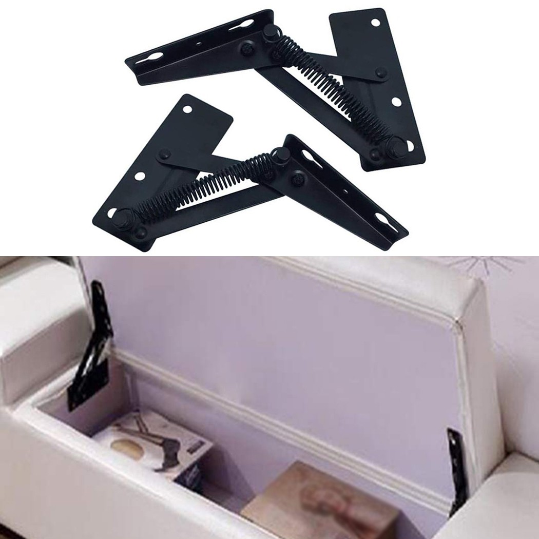 Furniture Hardware Black - 2 Stuks Stalen Slaapbank Scharnier 3-Positie