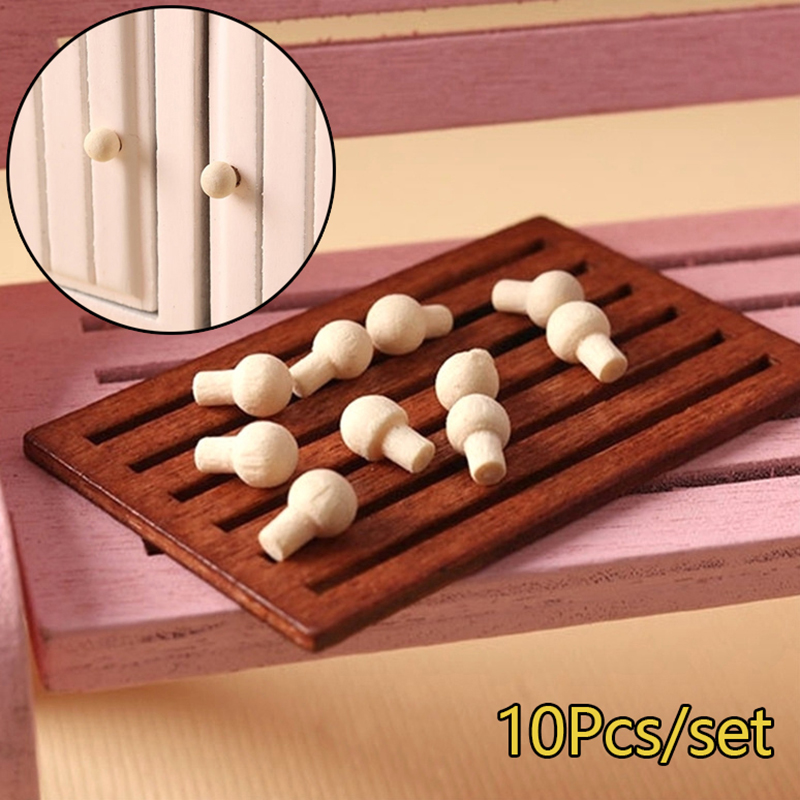Furniture Hardware In China - 10 Stuks 1:12 Poppenhuis Miniatuur Deurklink