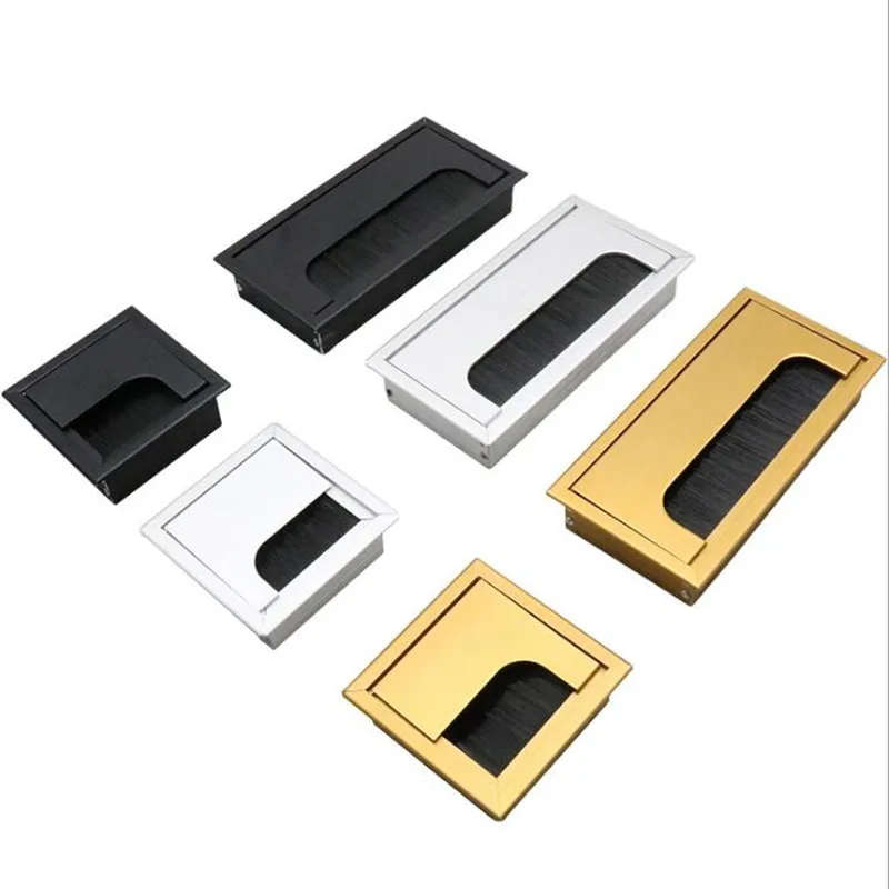Furniture Hardware Outlet - Aluminium Rechthoekige Bureau Kabel Grommets Draad