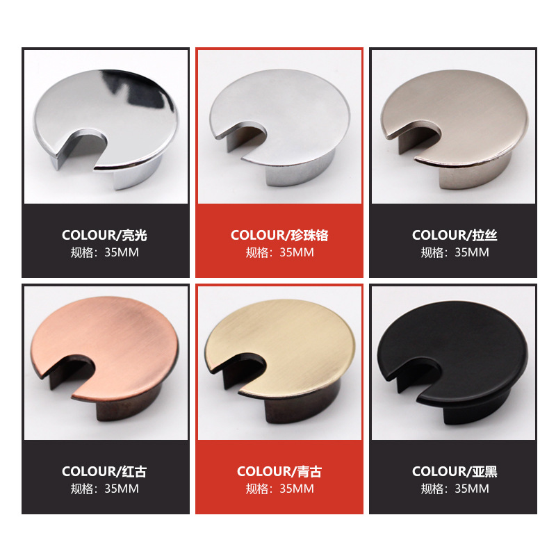 35mm ronde draad kabelhouder z - Furniture Hardware Outlet recensie en prijs
