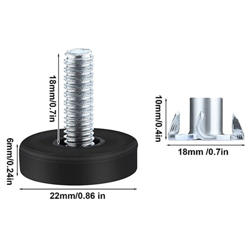 20 Stuks Verstelbare Voeten Pa - Furniture Hardware For Legs recensie en prijs