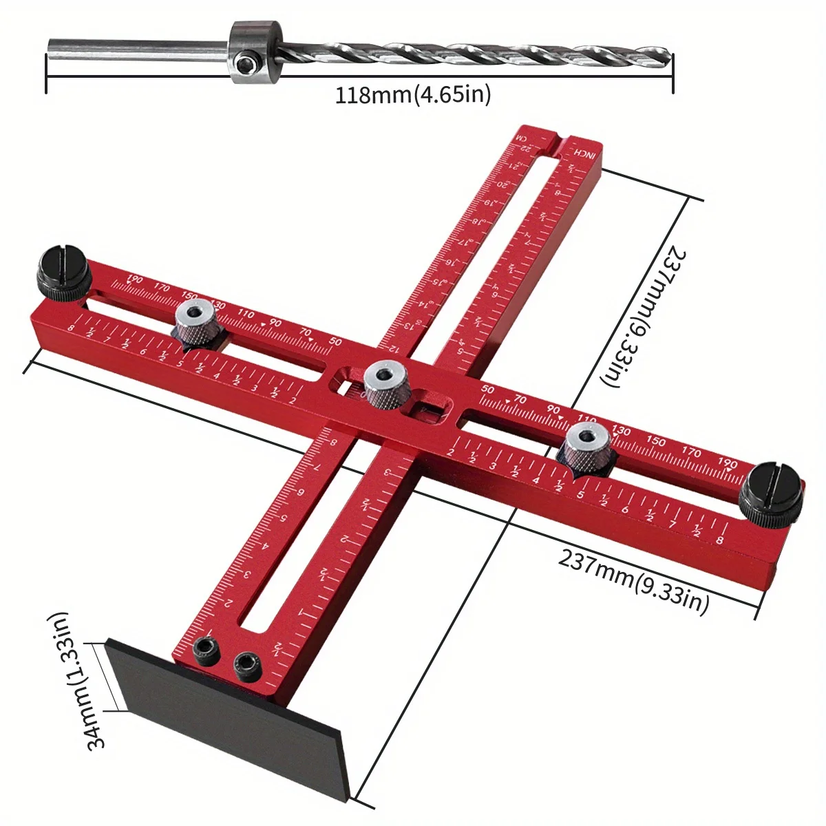 Aluminium kasthandgreep Jig Ve - Furniture Joint Hardware recensie en prijs